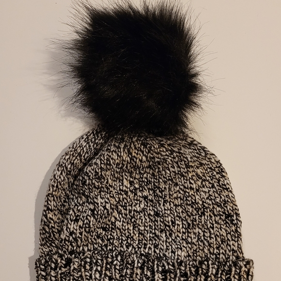 Loft Shimmer Tweed Pom Pom Beanie Hat New With Tag - Picture 5 of 12